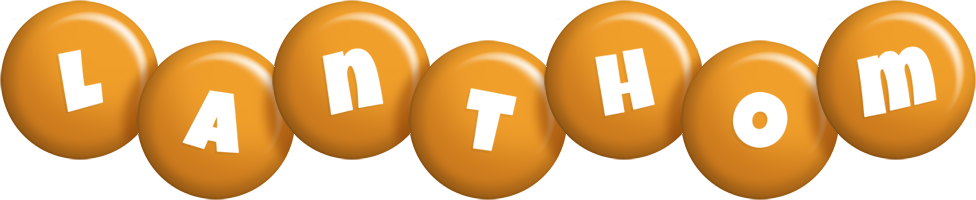 Lanthom candy-orange logo