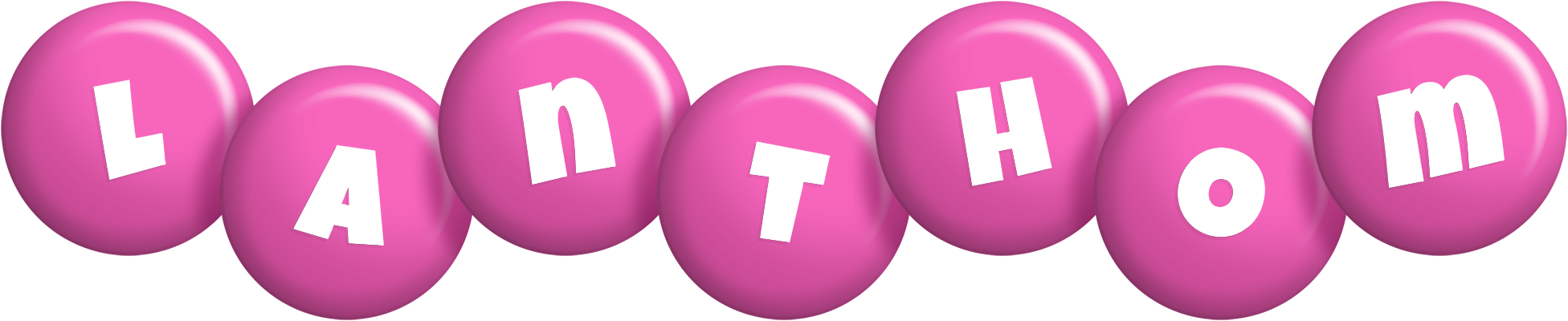 Lanthom candy-pink logo