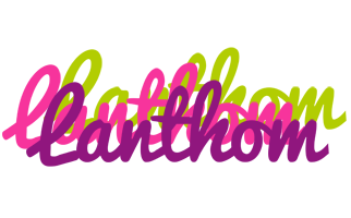 Lanthom flowers logo