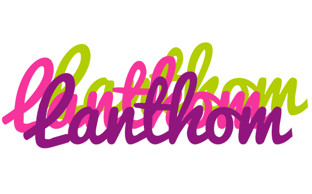 Lanthom flowers logo