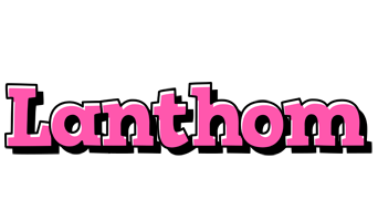 Lanthom girlish logo