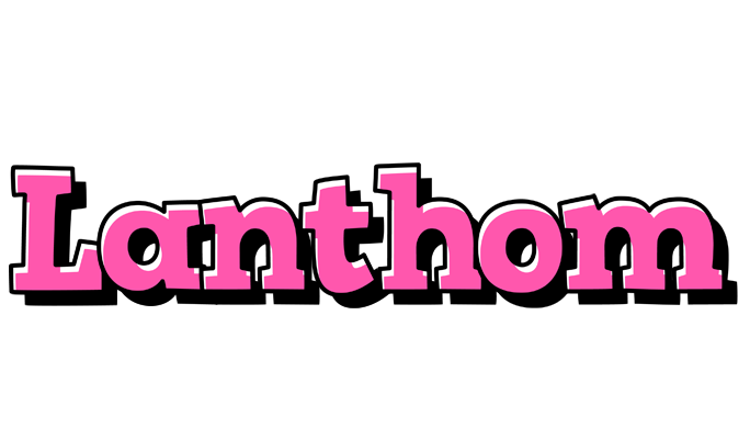 Lanthom girlish logo