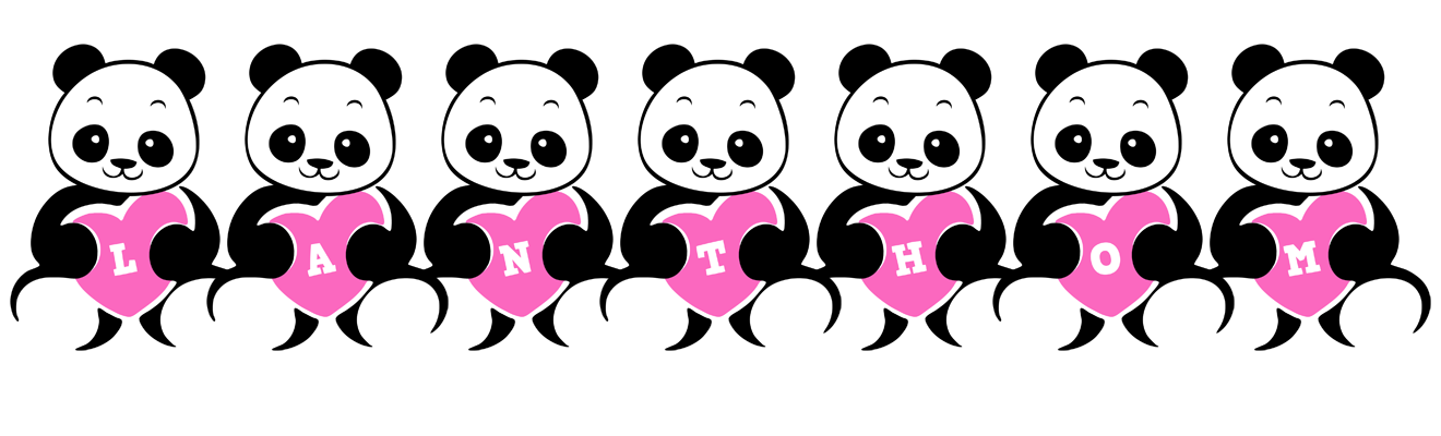 Lanthom love-panda logo