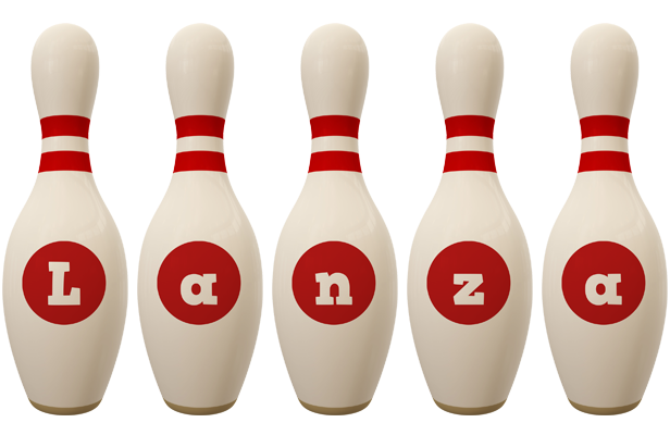 Lanza bowling-pin logo