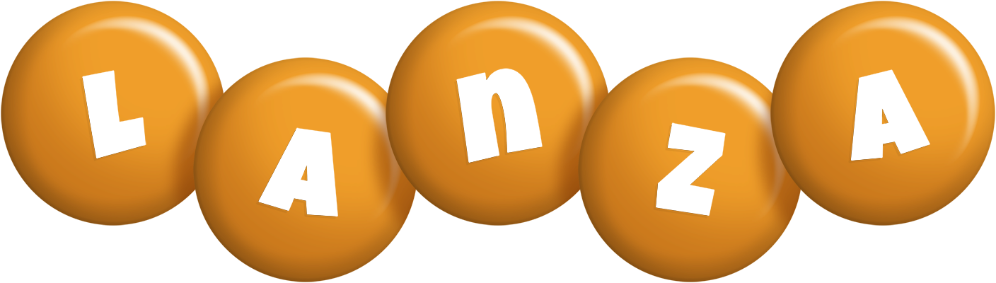 Lanza candy-orange logo