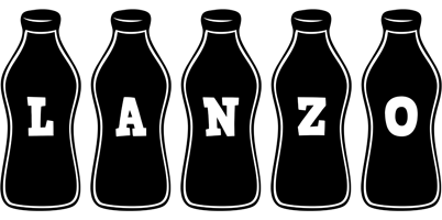 Lanzo bottle logo