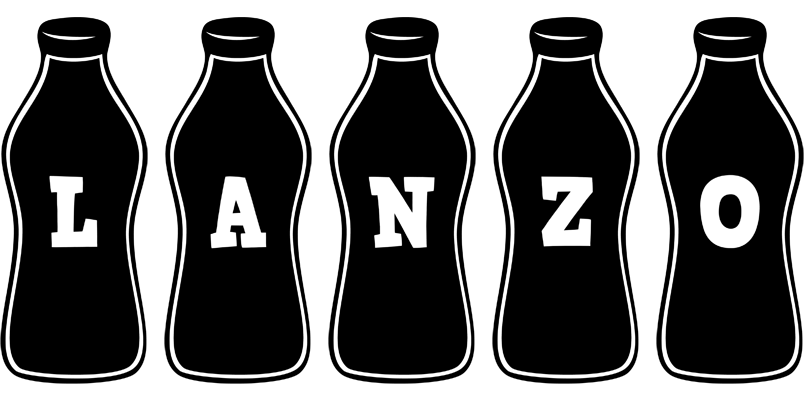 Lanzo bottle logo