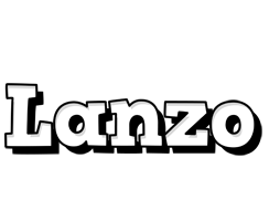 Lanzo snowing logo