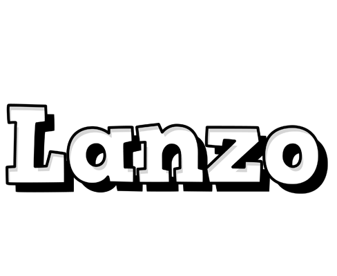 Lanzo snowing logo