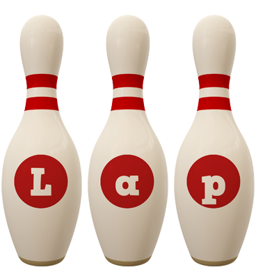 Lap bowling-pin logo