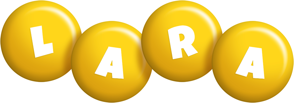 Lara candy-yellow logo