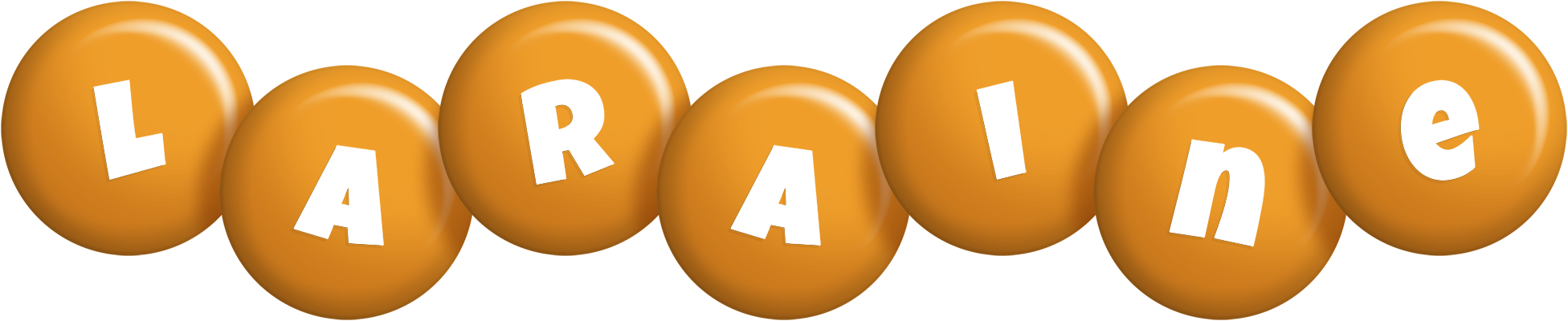 Laraine candy-orange logo