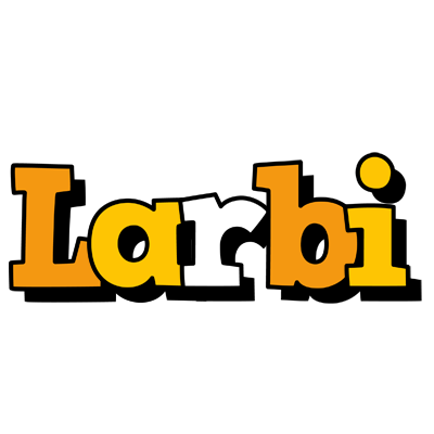 Larbi cartoon logo