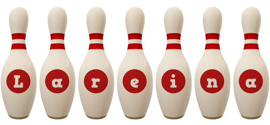 Lareina bowling-pin logo