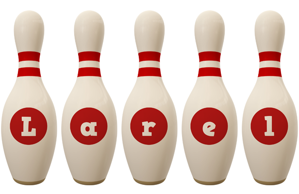 Larel bowling-pin logo