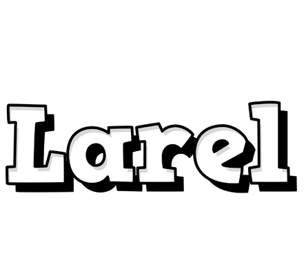 Larel snowing logo