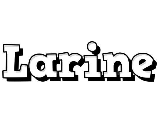 Larine snowing logo