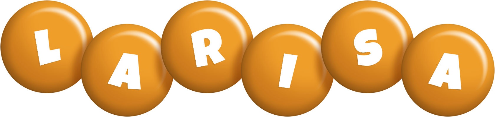 Larisa candy-orange logo