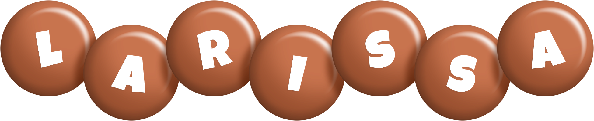 Larissa candy-brown logo
