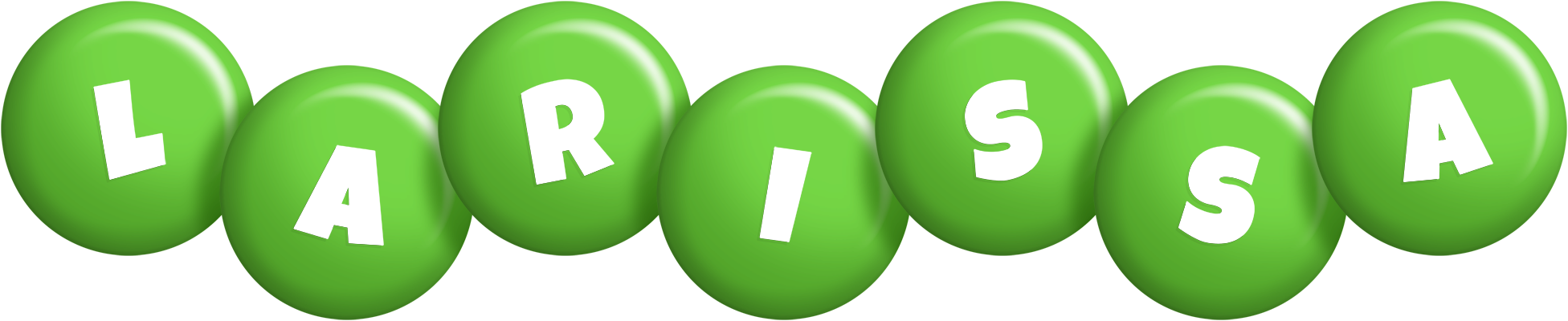 Larissa candy-green logo