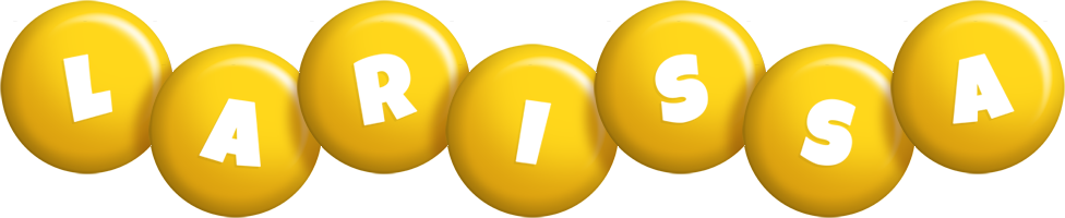 Larissa candy-yellow logo