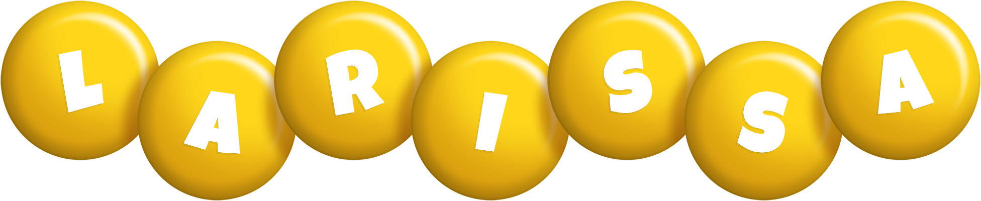 Larissa candy-yellow logo
