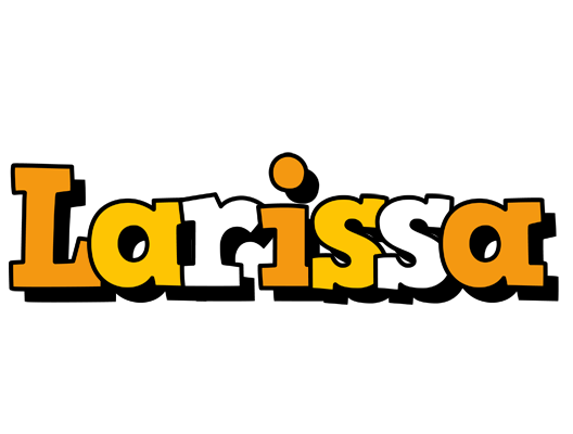 Larissa cartoon logo