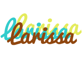 Larissa cupcake logo