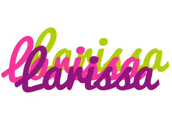 Larissa flowers logo
