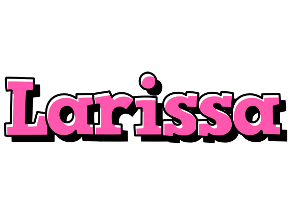 Larissa girlish logo
