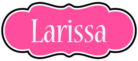 Larissa invitation logo