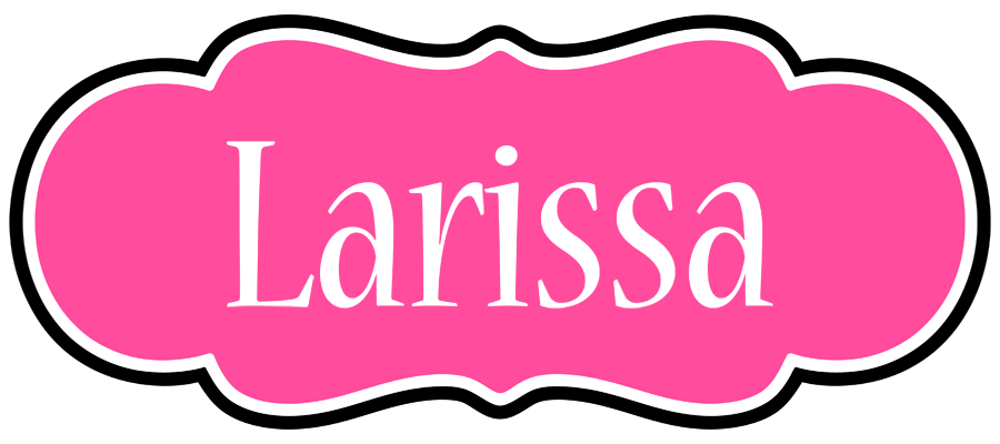 Larissa invitation logo