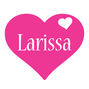 Larissa love-heart logo