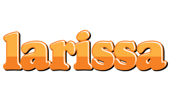 Larissa orange logo