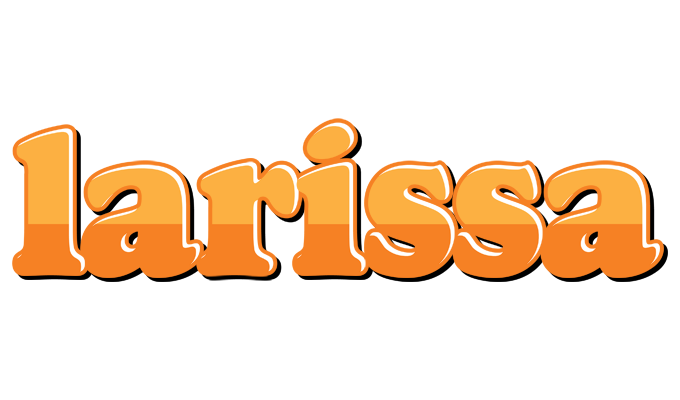 Larissa orange logo