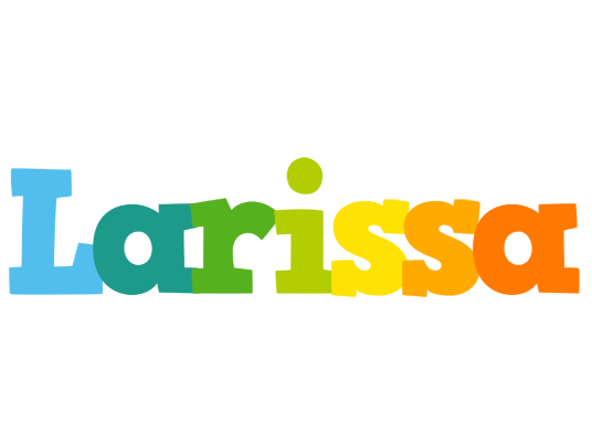 Larissa rainbows logo