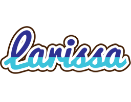 Larissa raining logo