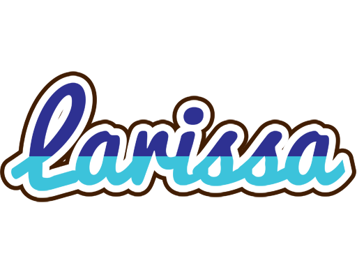 Larissa raining logo