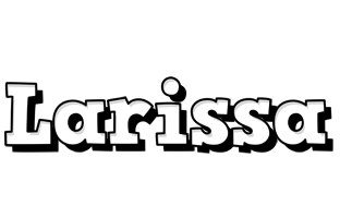 Larissa snowing logo