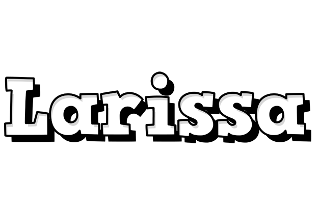 Larissa snowing logo