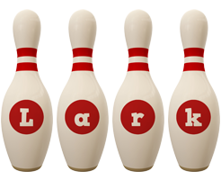 Lark bowling-pin logo