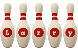 Larry bowling-pin logo
