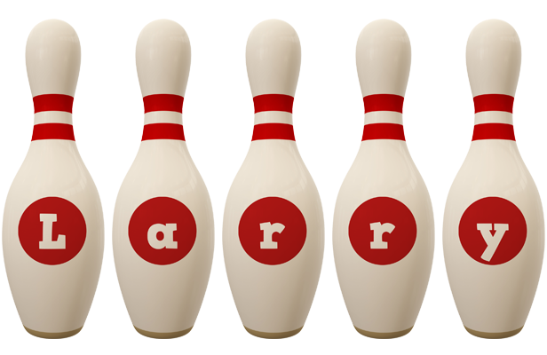 Larry bowling-pin logo