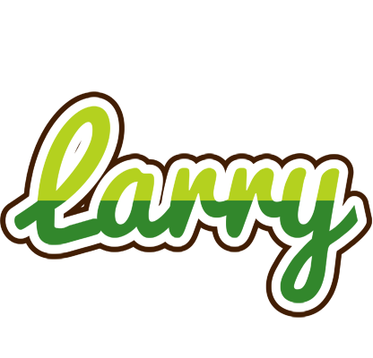 Larry golfing logo