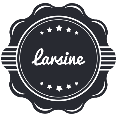Larsine badge logo