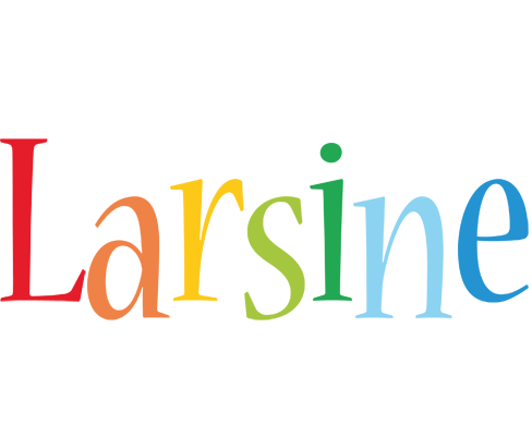 Larsine birthday logo