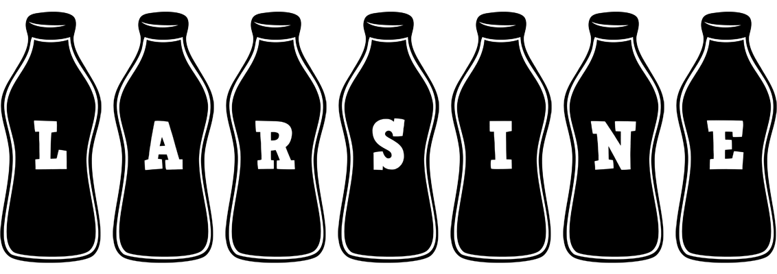 Larsine bottle logo