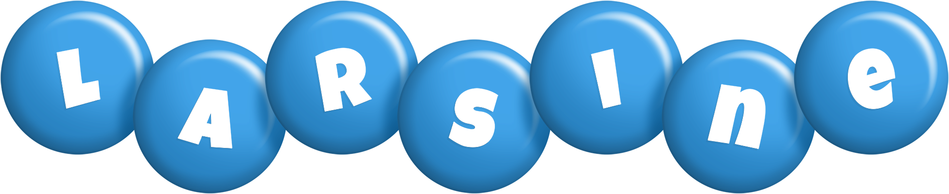 Larsine candy-blue logo