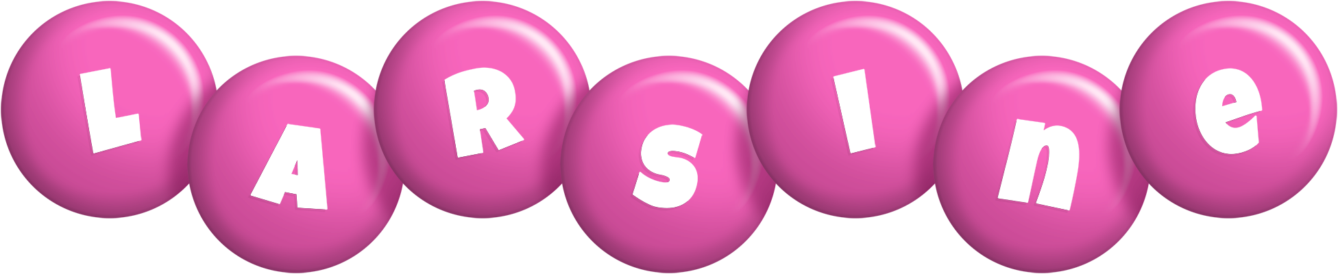 Larsine candy-pink logo