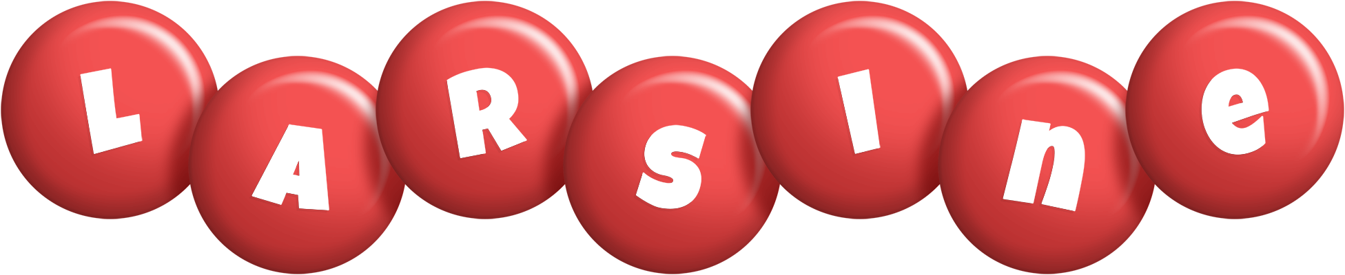 Larsine candy-red logo